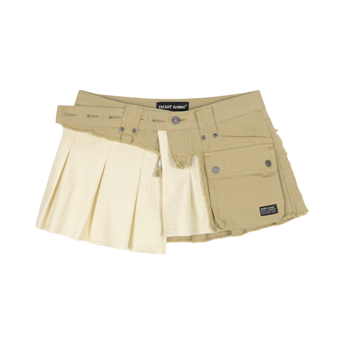 VWK61VBT006BEQQ Vacant Archive Arron Layered Skirt Belt Beige