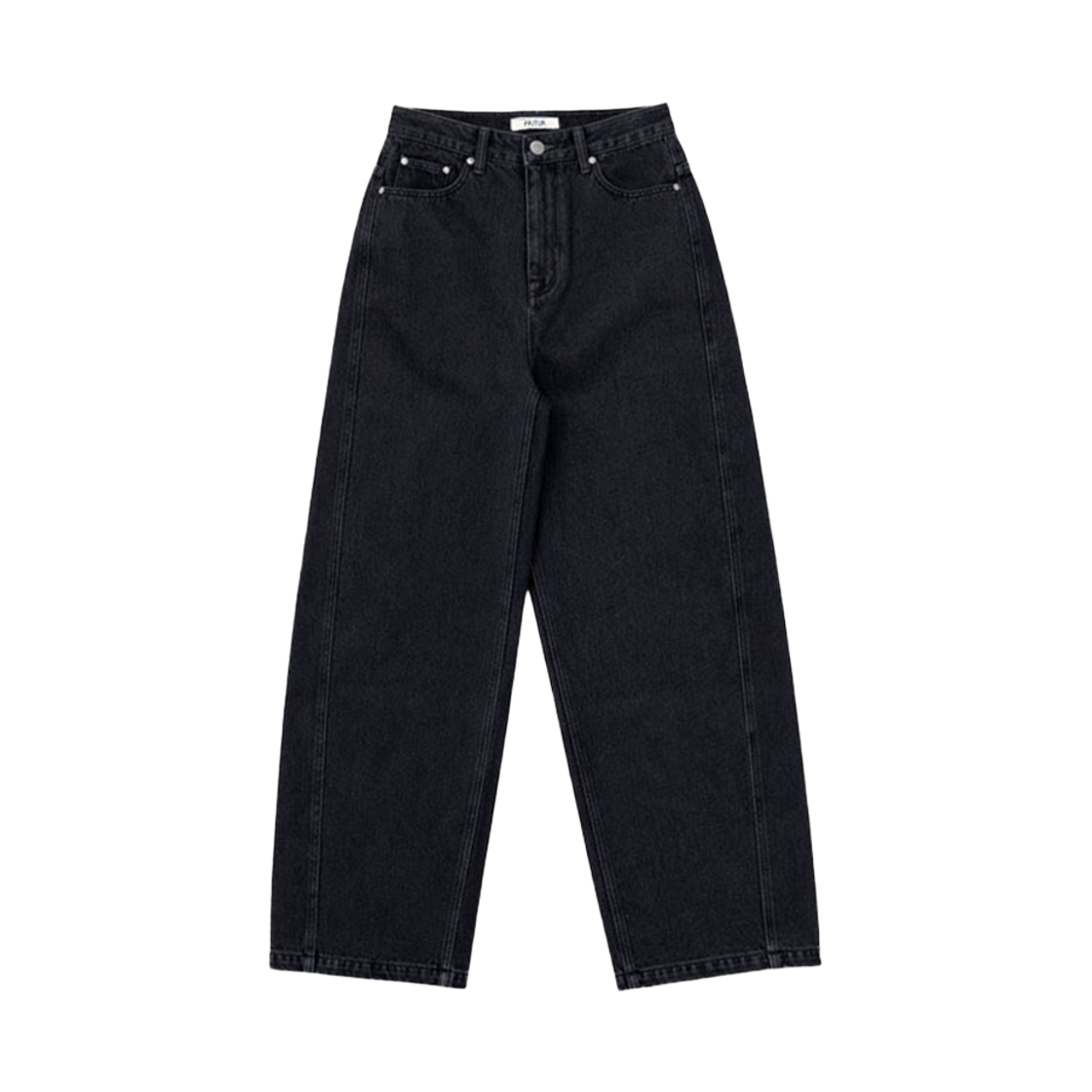 F261DE05 FRITUR Curved Pants Dark Grey