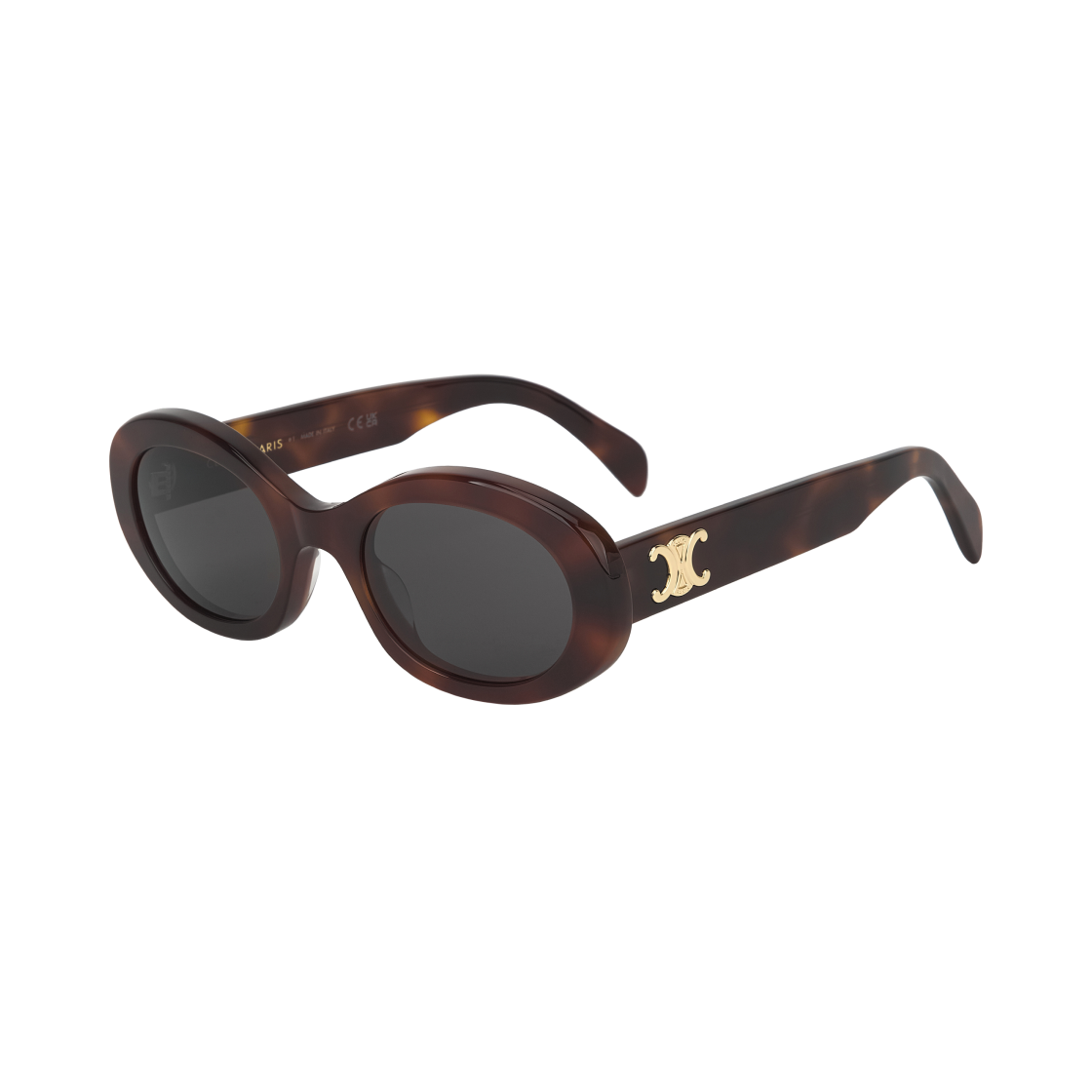 (W) 셀린느 아세테이트 트리옹프 01 선글라스 블론드 하바나((W) Celine Triomphe 01 Sunglasses in Acetate Blonde Havana)