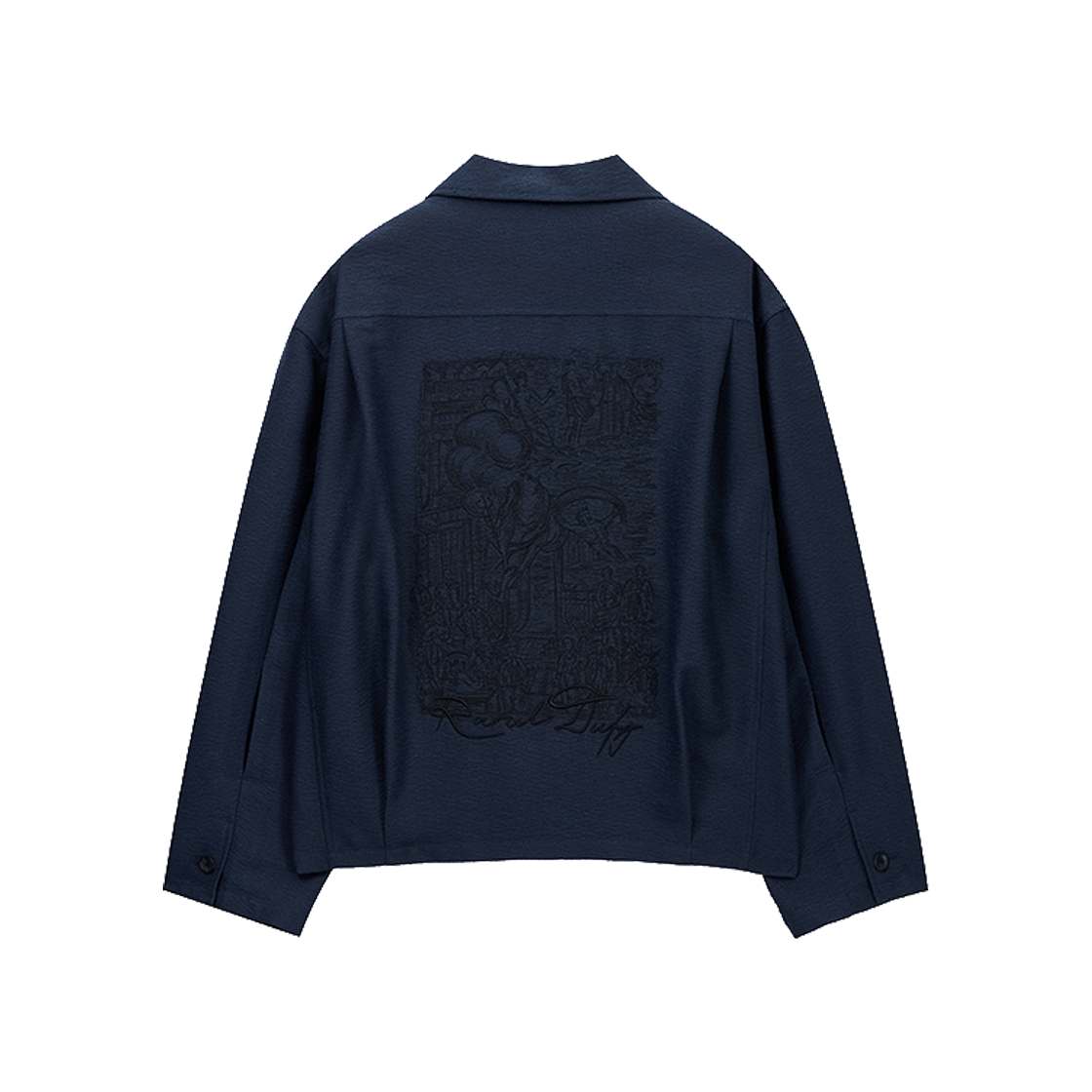 지오송지오 컬렉션 라울뒤피 엠브로이드 트위드 자켓 네이비 BI2JK268NY(ZIOSONGZIO COLLECTION Raoul Dufy Embroidered Tweed Jacket Navy) - 2