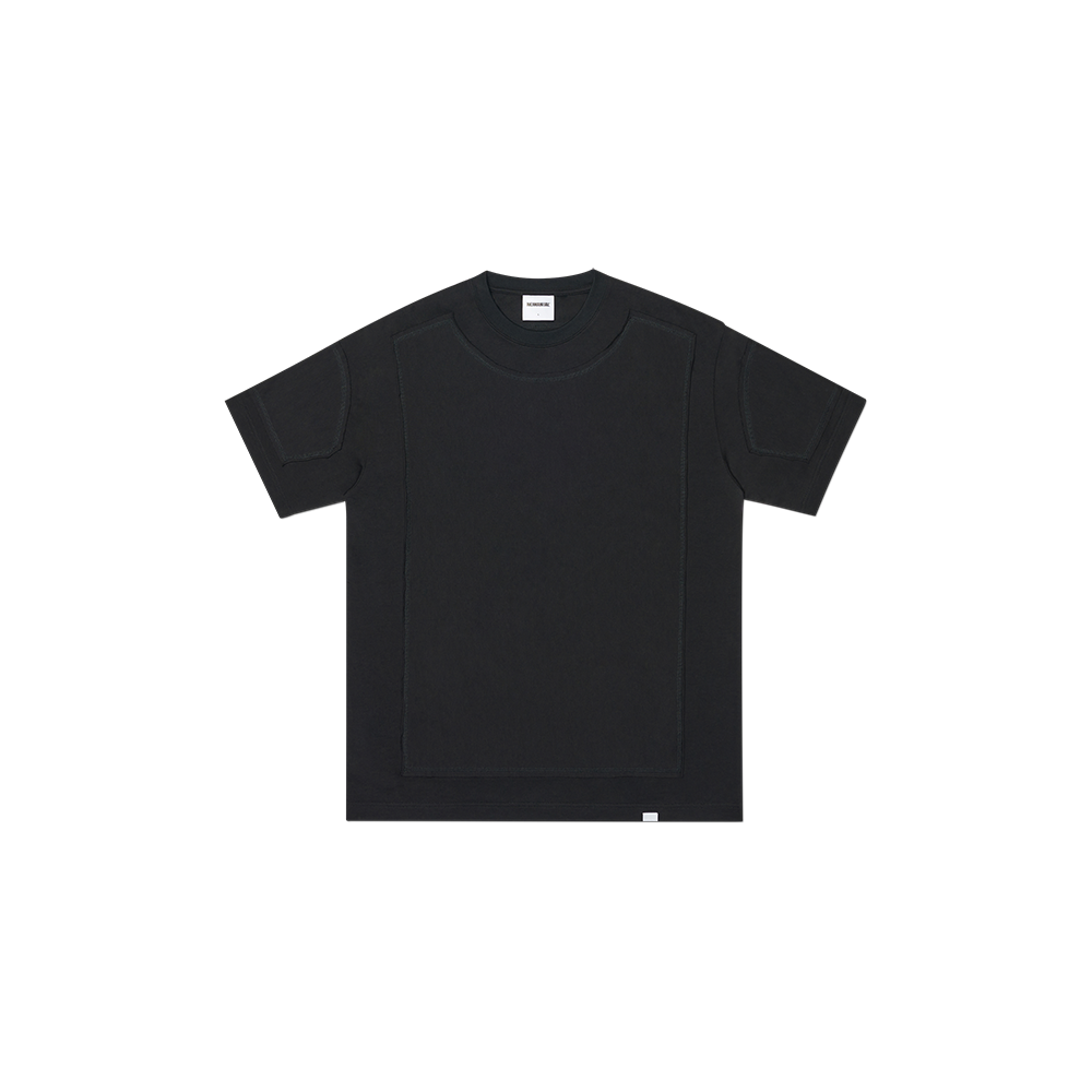 노매뉴얼 오버레이 티셔츠 블랙(NOMANUAL Overlay T-shirt Black) - 1