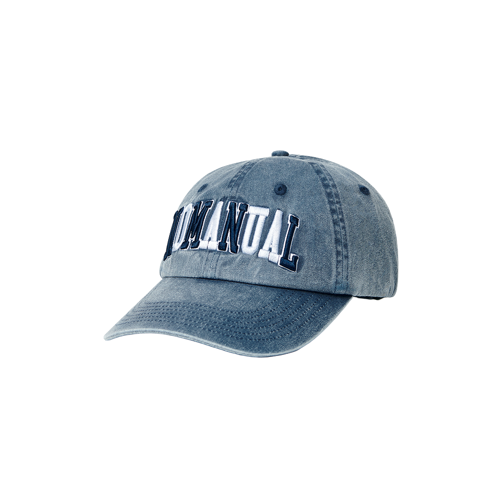 노매뉴얼 NMNL 워시드 볼캡 워시드 블루(NOMANUAL NMNL Washed Ball Cap Washed Blue)