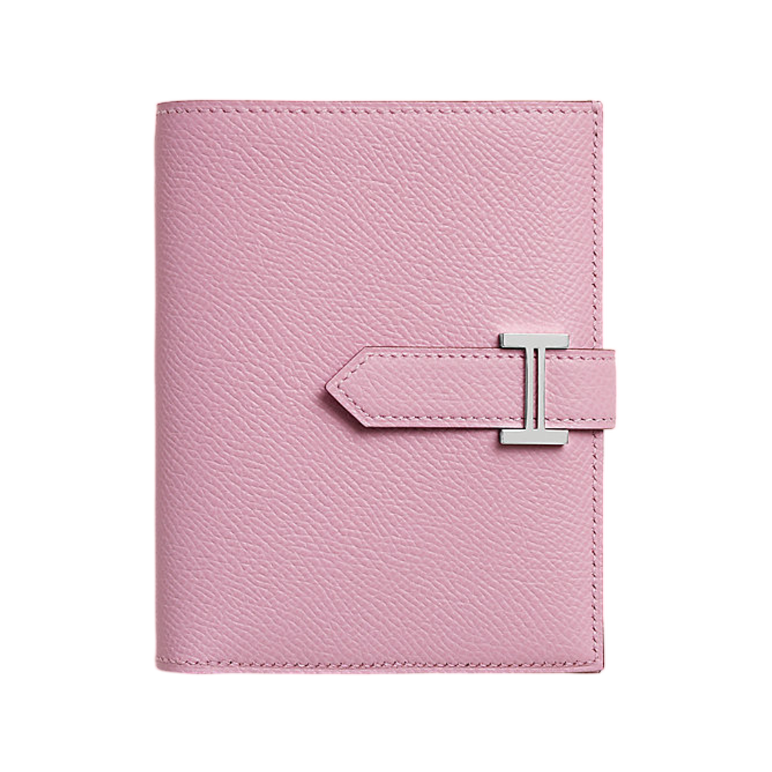 H039790CKX9 Hermes Bearn Compact Wallet Epsom Calfskin & Palladium Mauve Sylvestre