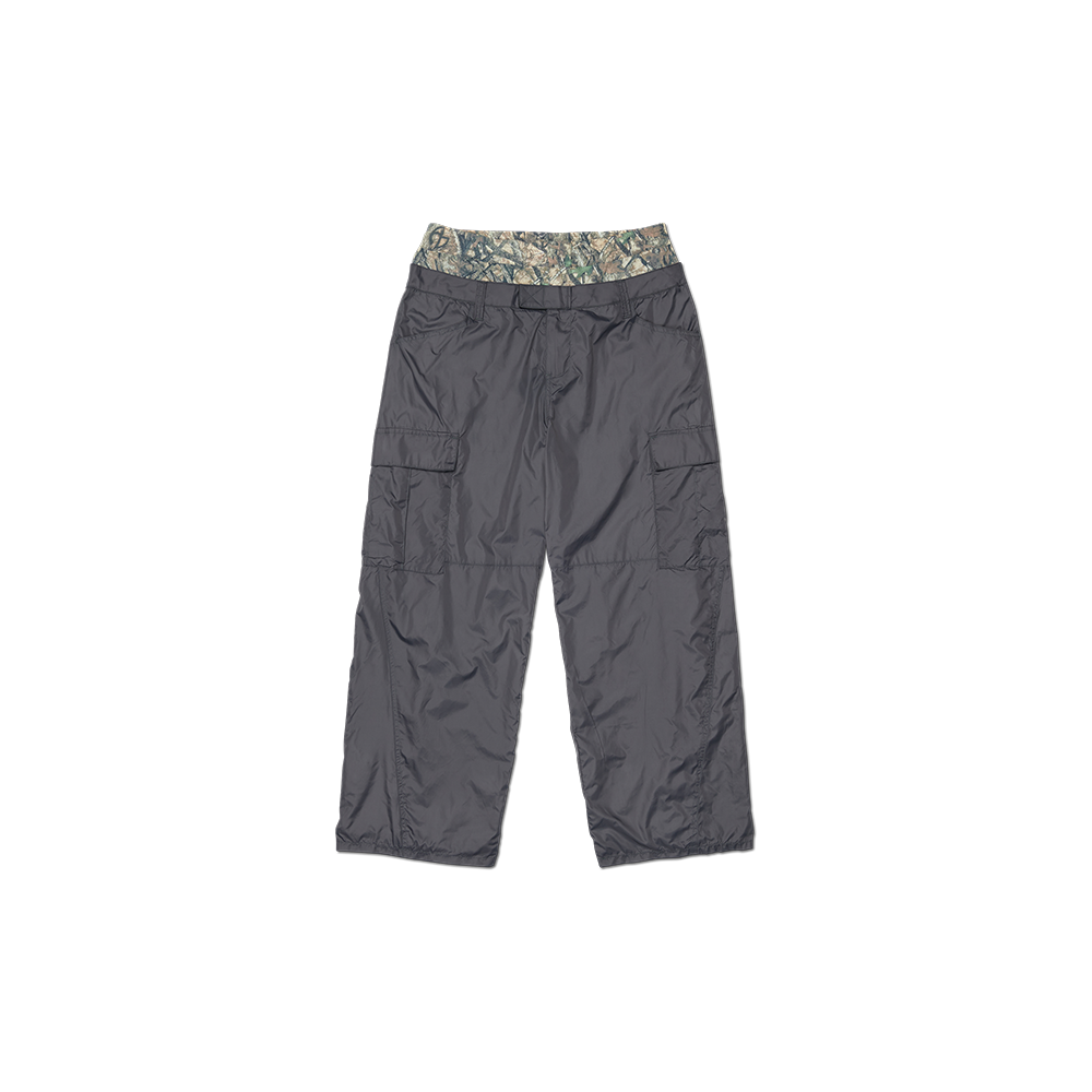 NMSS62PT05CHA NOMANUAL Nature Camo Layered Pants Charcoal