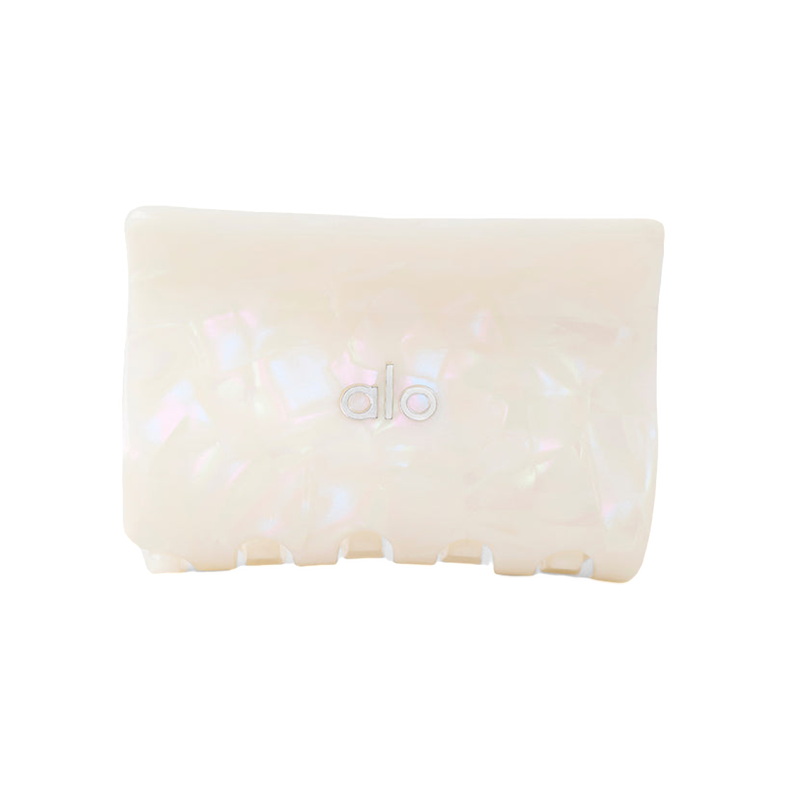 (W) 알로 요가 에포트리스 클로 클립 화이트 펄((W) Alo Yoga Effortless Claw Clip White Pearl)