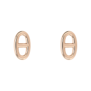 (W) Hermes Very Small Farandole Earrings Rose Gold