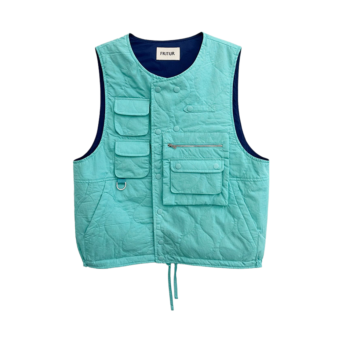 F261VE01 FRITUR Garden Pocket Vest Mint