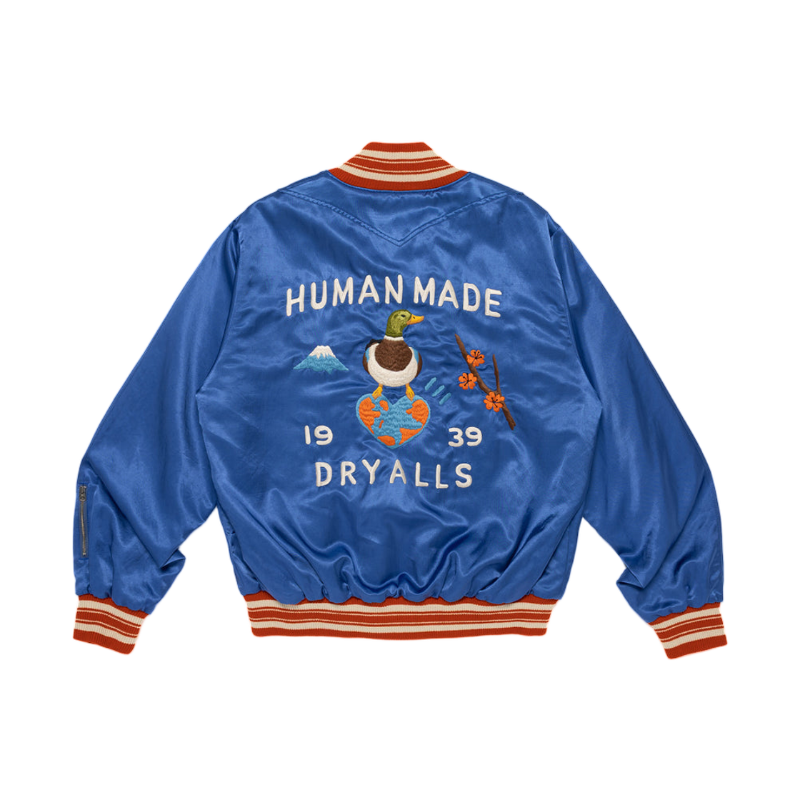 휴먼 메이드 사틴 자켓 블루(Human Made Satin Jacket Blue) - 2