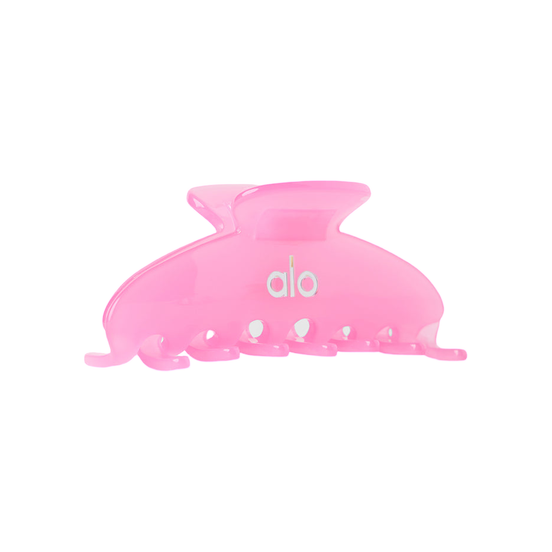 (W) 알로 요가 90's 클로 클립 캔디 하트 핑크 클리어((W) Alo Yoga 90's Claw Clip Candy Heart Pink Clear) - 2