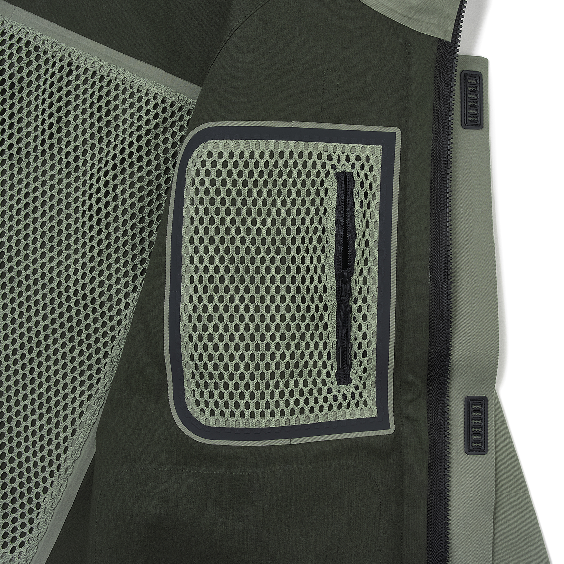 나이키 테크 스톰핏 후드 레인 자켓 라이트 아미 블랙 - 아시아(Nike Tech Storm-Fit Hooded Rains Jacket Light Army Black - Asia) - 7