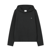 SLOW RECORD HOUSE Waffle Fingerhole Hood Charcoal