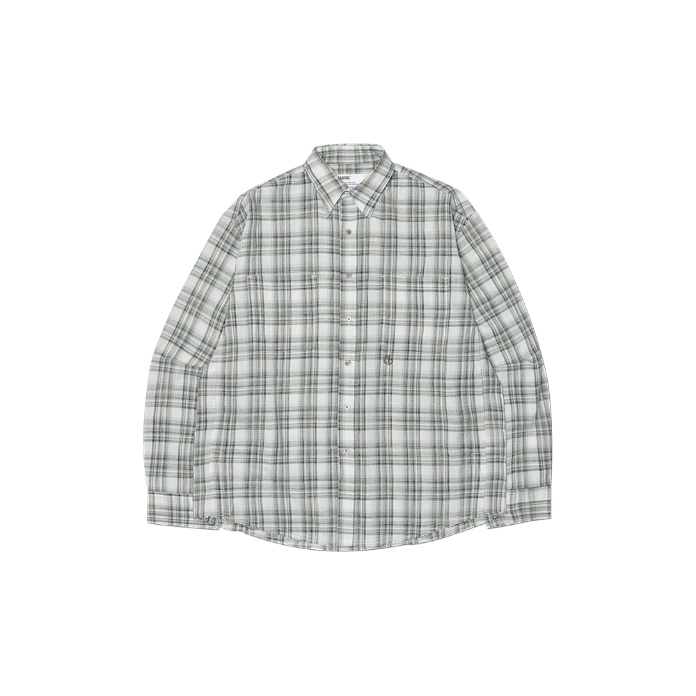 NMSS62SH01BLK NOMANUAL Neo Check Shirt Black