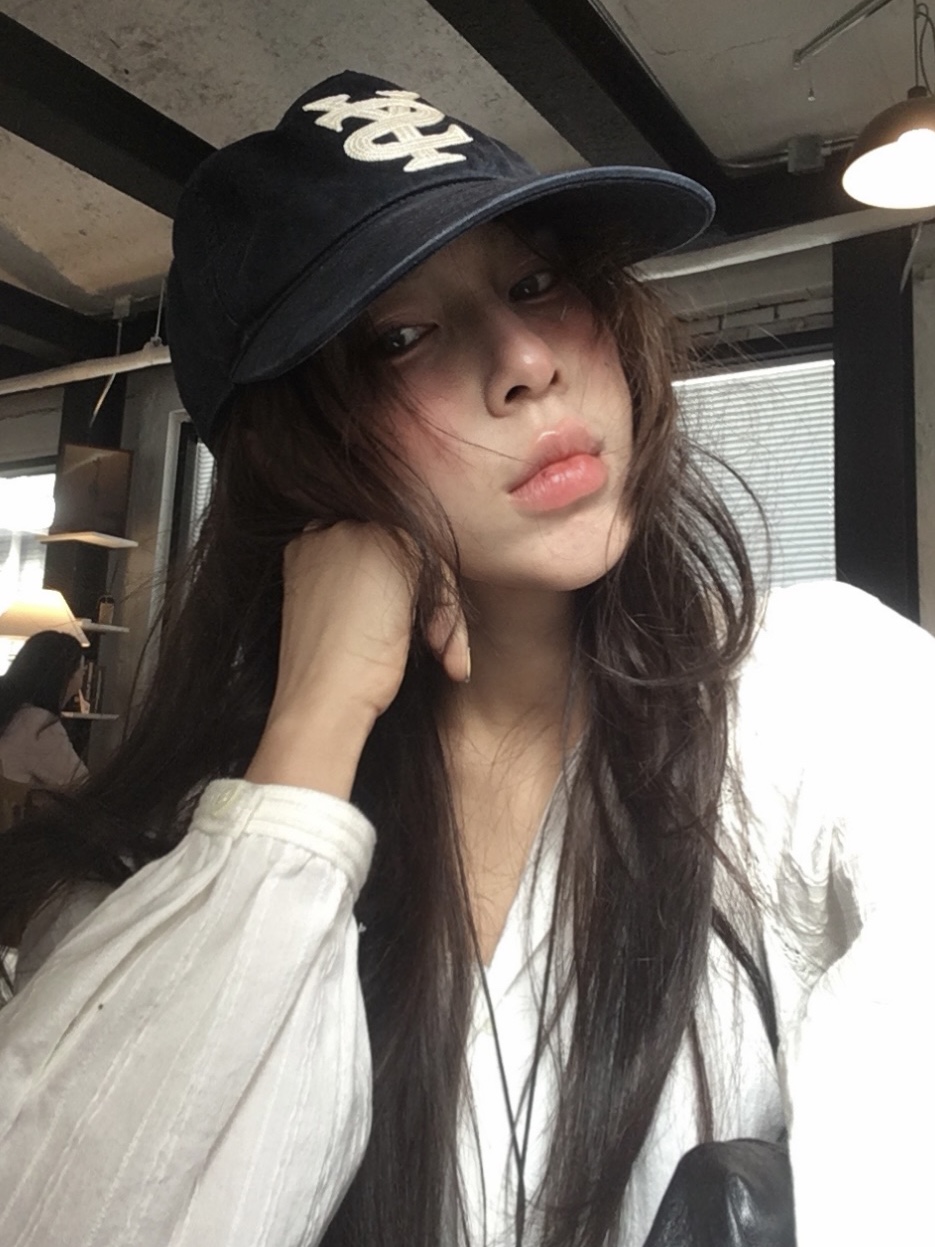 Sunday Ceremony Sy Logo 5 Panel Cotton Cap - Navy 착용 스타일 - 8