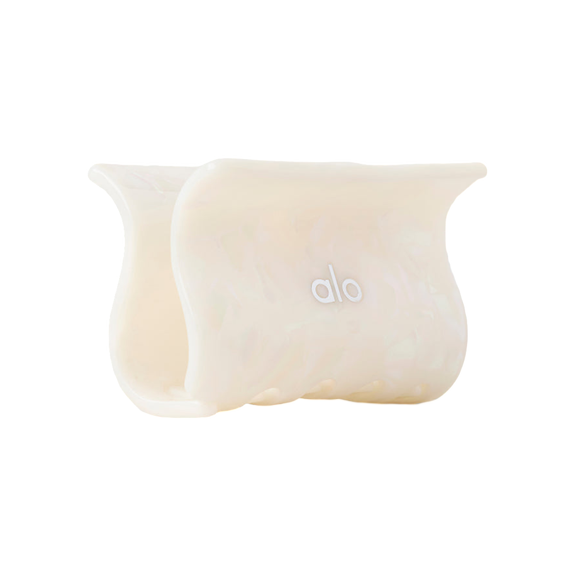 (W) 알로 요가 에포트리스 클로 클립 화이트 펄((W) Alo Yoga Effortless Claw Clip White Pearl) - 2