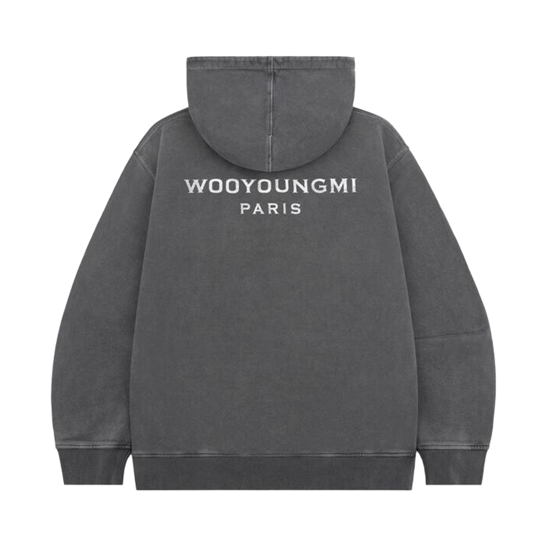 우영미 백로고 후드 다크 그레이 - 25FW(Wooyoungmi Backlogo Hoodie Dark Grey - 25FW) - 2