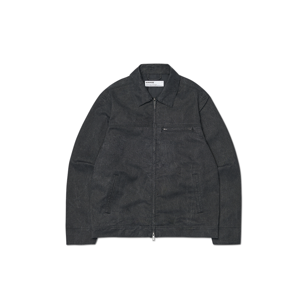 NMSS62JK03WBK NOMANUAL E.S Washed Work Jacket Washed Black