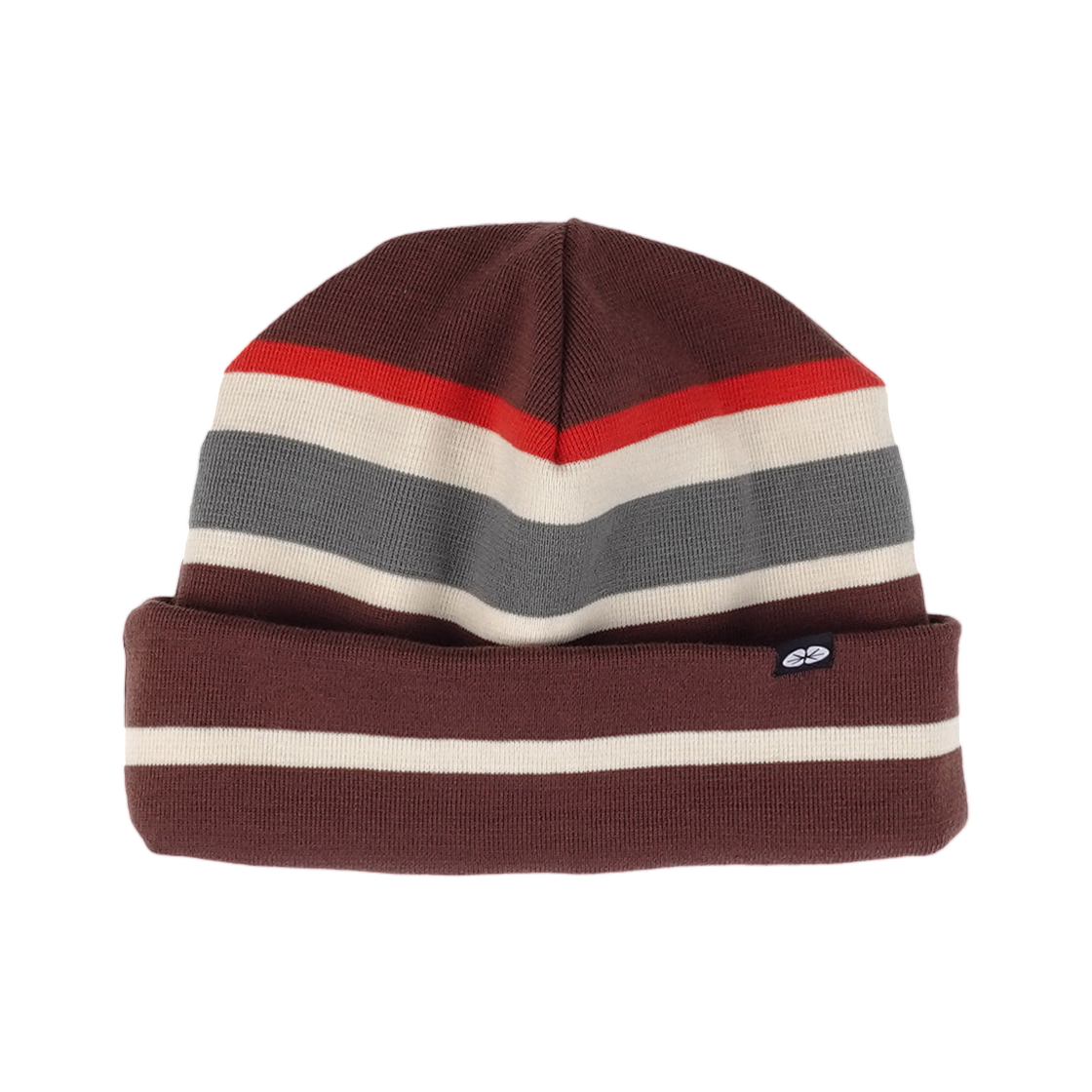 이알티알 리버시블 스트라이프 비니 브라운(ERTR Reversible Stripe Beanie Brown)