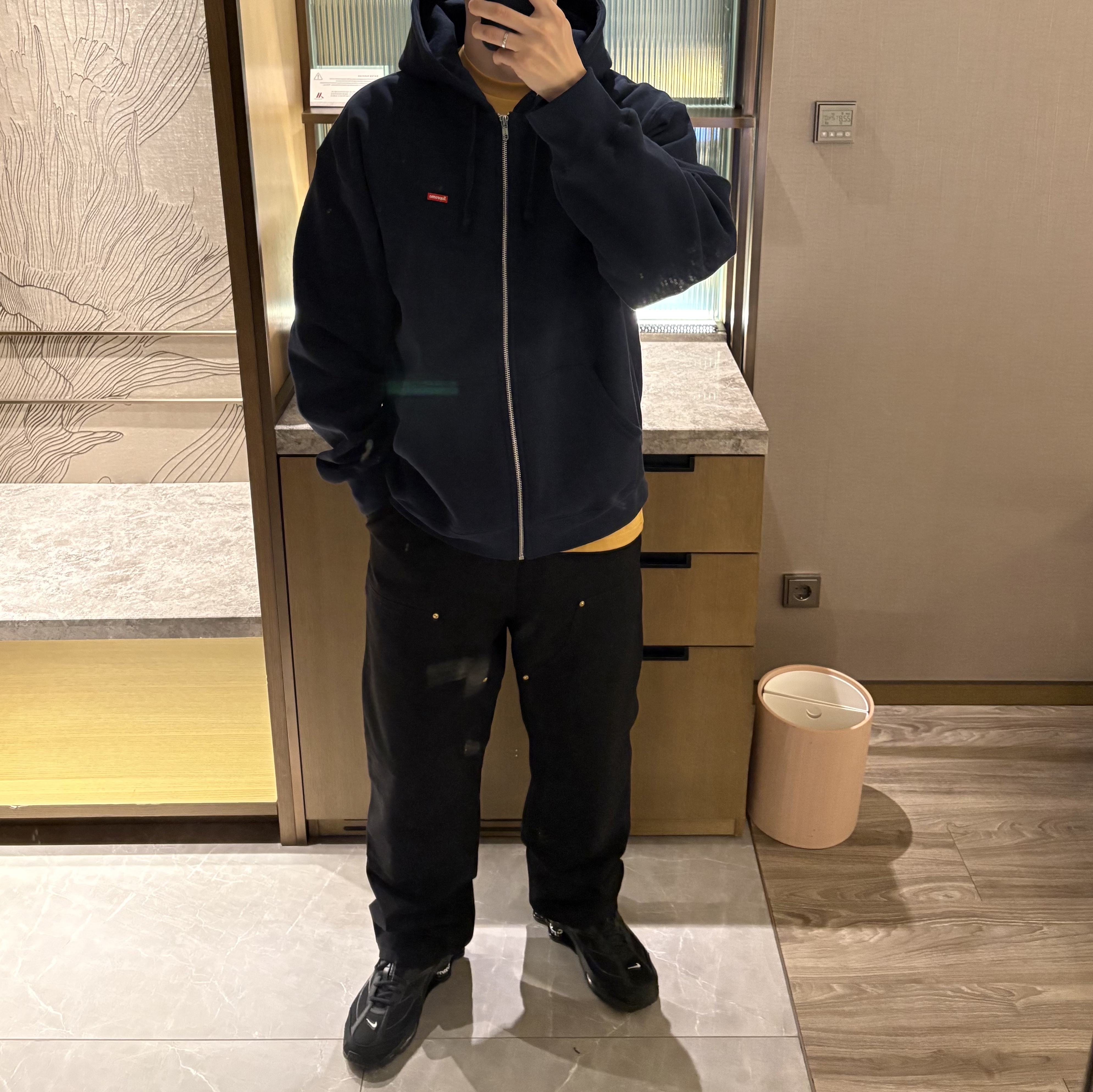 Supreme Small Box Zip Up Hooded Sweatshirt Buy Supreme Overdyed 
