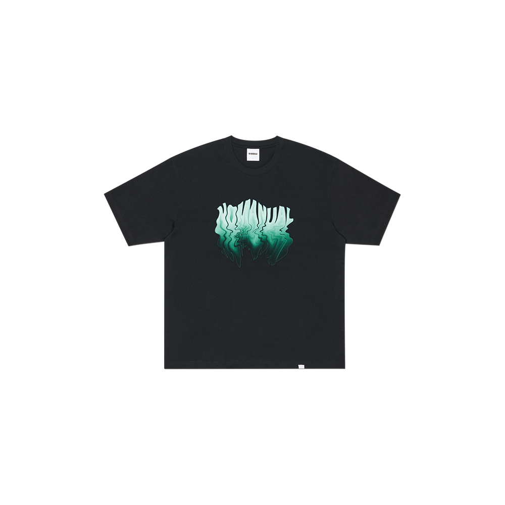 NMSS62TS26BLK NOMANUAL Melting Logo T-shirt Black