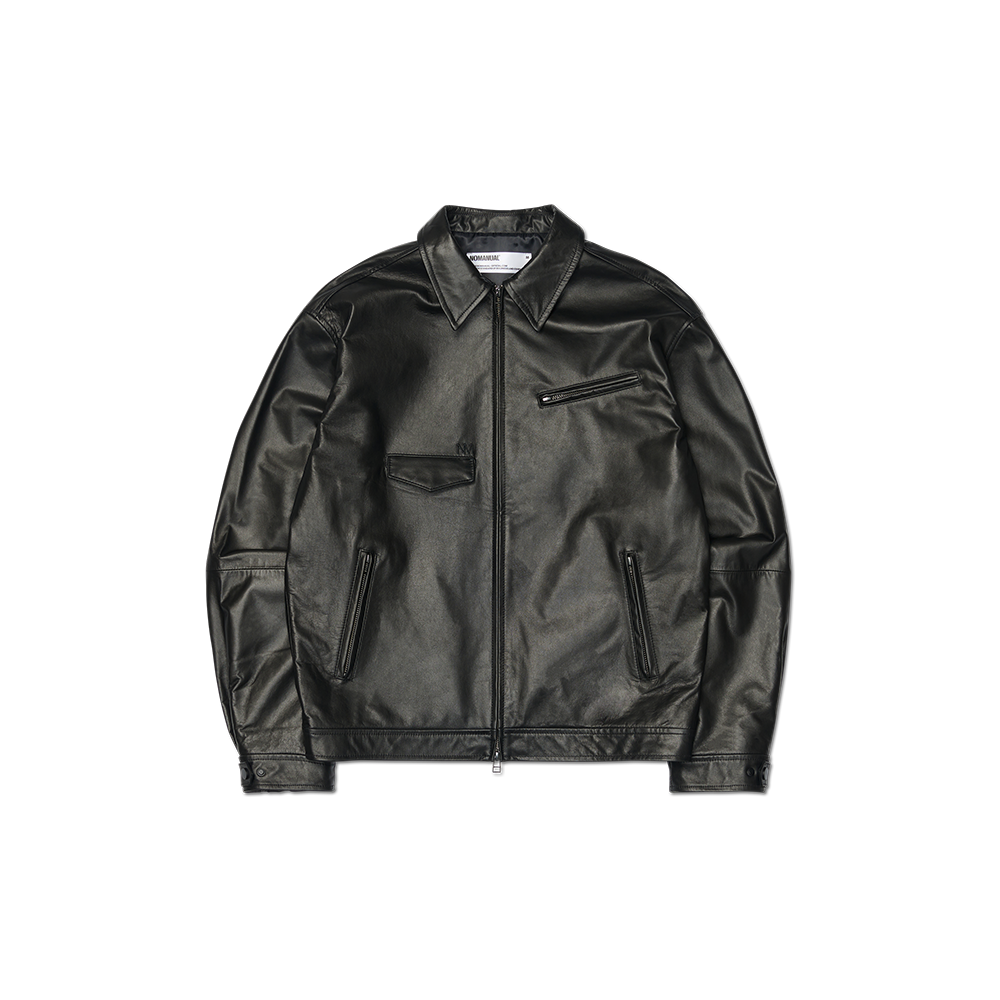 NMSS62JK04BLK NOMANUAL Neo Leather Jacket Black
