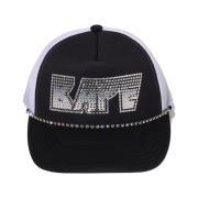 BAPE Crystal Mesh Cap Black