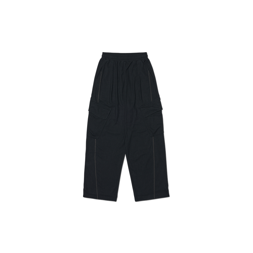 노매뉴얼 라이트 와플 팬츠 블랙(NOMANUAL Light Waffle Pants Black) - 1