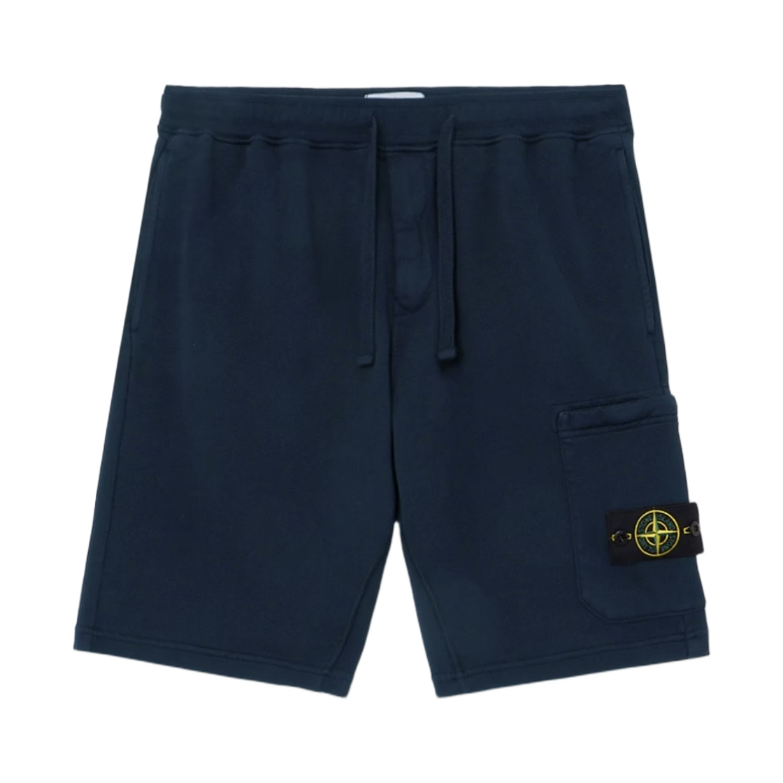 L1S1562000-11S0051-V0020 Stone Island 6200011 Organic Cotton Fleece Regular-Fit Jogger Shorts with Cargo Pocket Navy Blue - 26SS