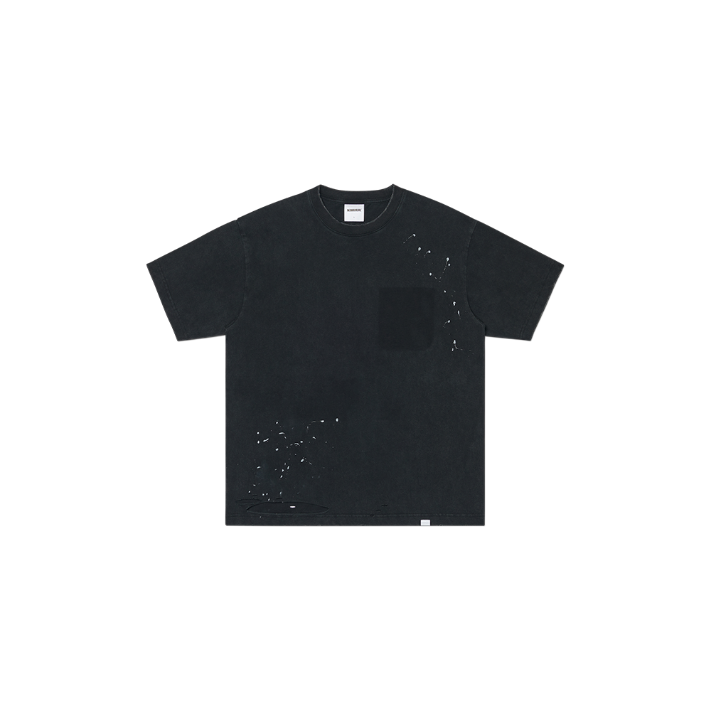 노매뉴얼 NM 빈티지 티셔츠 워시드 블랙(NOMANUAL NM Vintage T-shirt Washed Black)