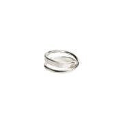 Werkstatt:Munchen Ring Flat Crossed Silver - 26SS