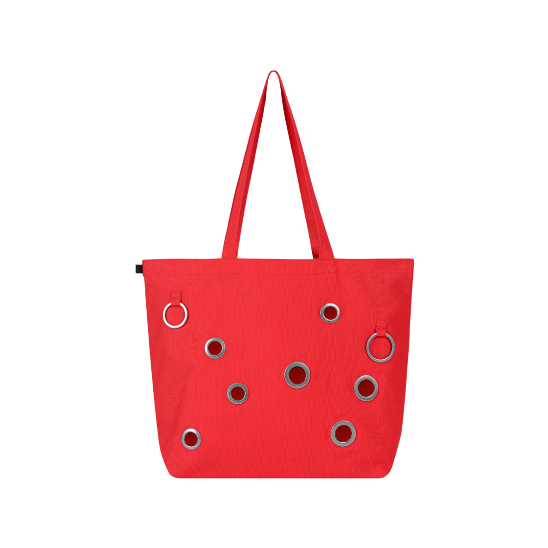 베이컨트 아카이브 룬 아일렛 토트백 레드(Vacant Archive Lune Eyelet Tote Bag Red)