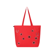 Vacant Archive Lune Eyelet Tote Bag Red