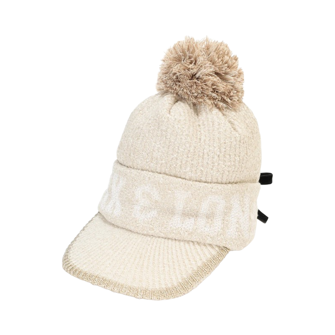 (W) 마크 앤 로나 스코프 폼 바이저 비니 베이지((W) Mark & Lona Scope Pom Visor Beanie Beige)