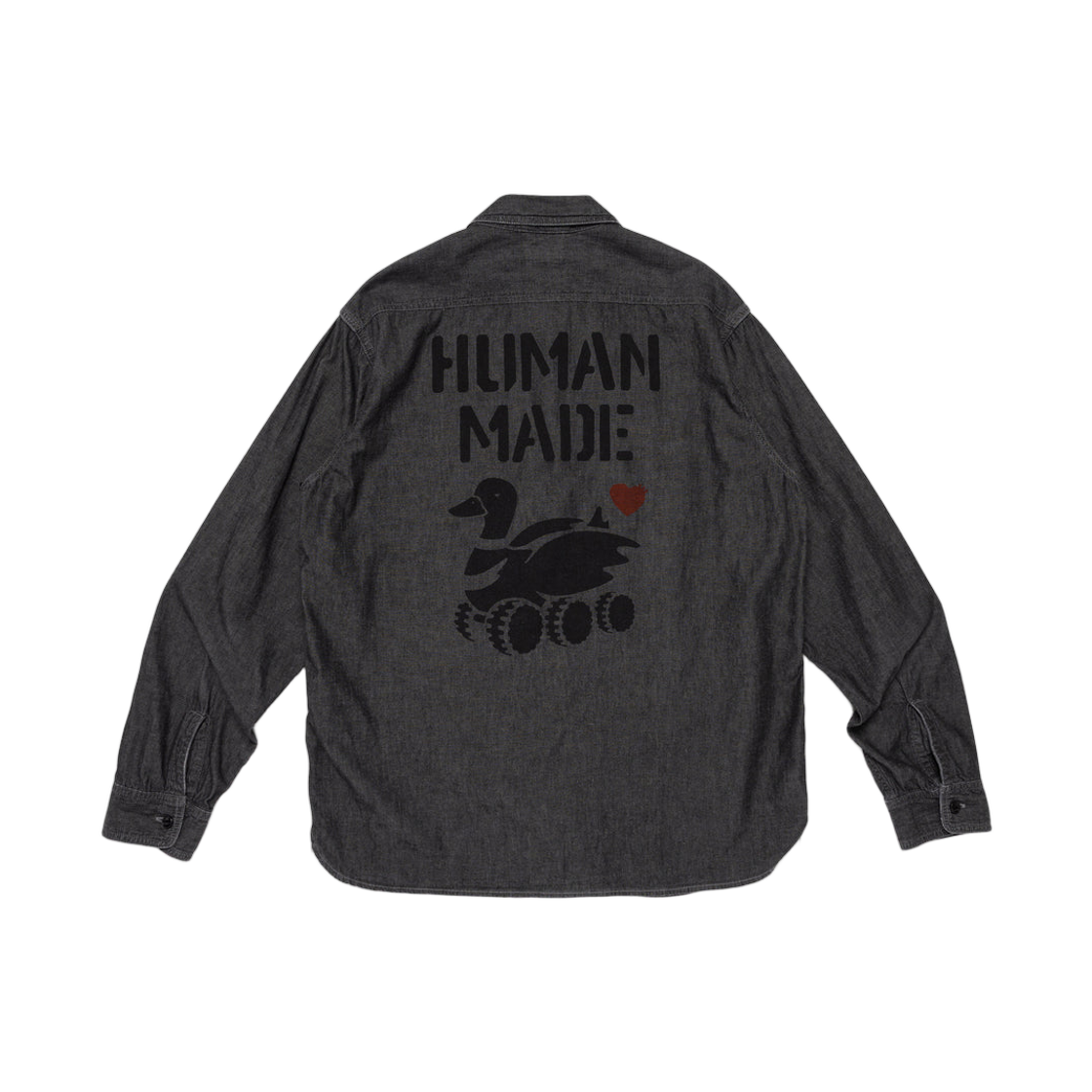 휴먼 메이드 밀리터리 샴브레이 셔츠 차콜(Human Made Military Chambray Shirt Charcoal) - 2