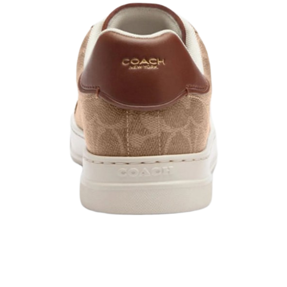 (W) 코치 테니스 하이 라인 캔버스 시그니처 스니커즈 커피((W) Coach Tennis High Line Canvas Signature Sneakers Coffee) - 3