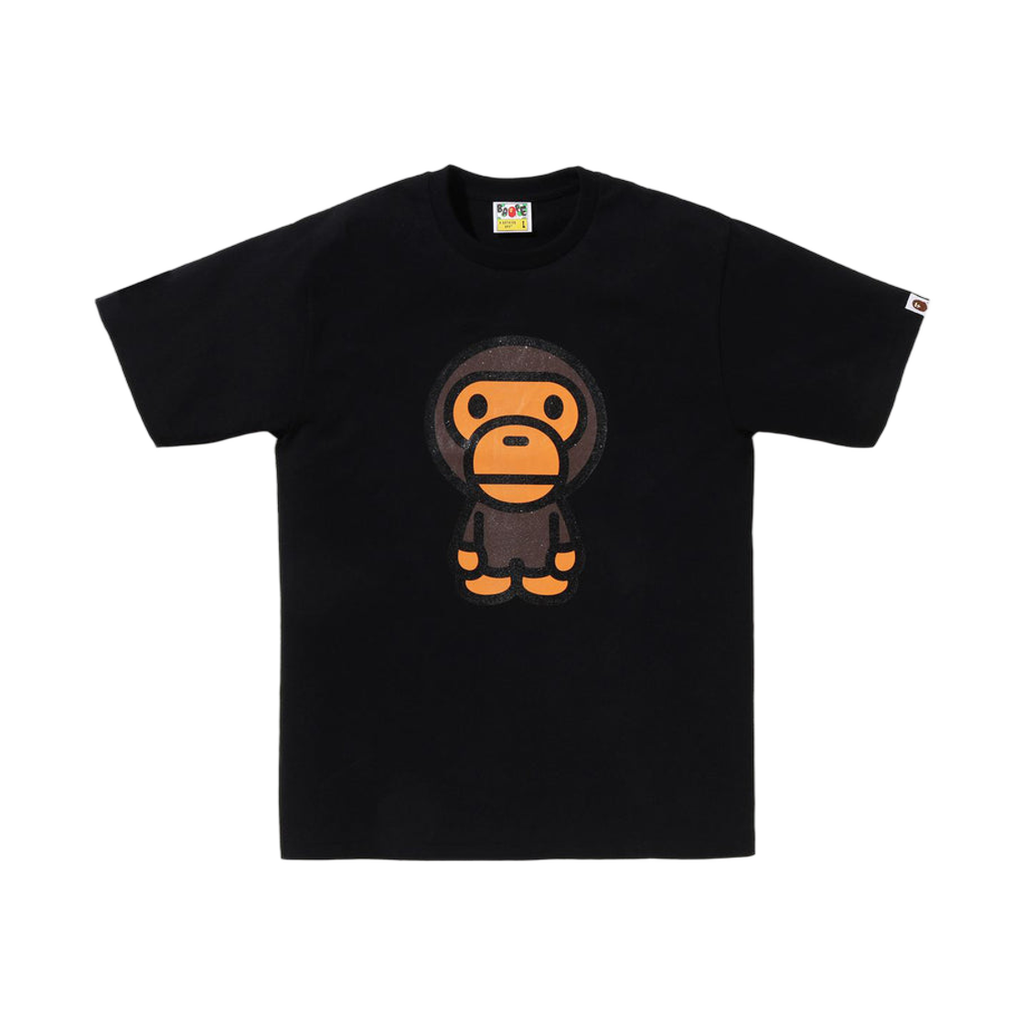- BAPE Glitter Big Baby Milo T-Shirt Black
