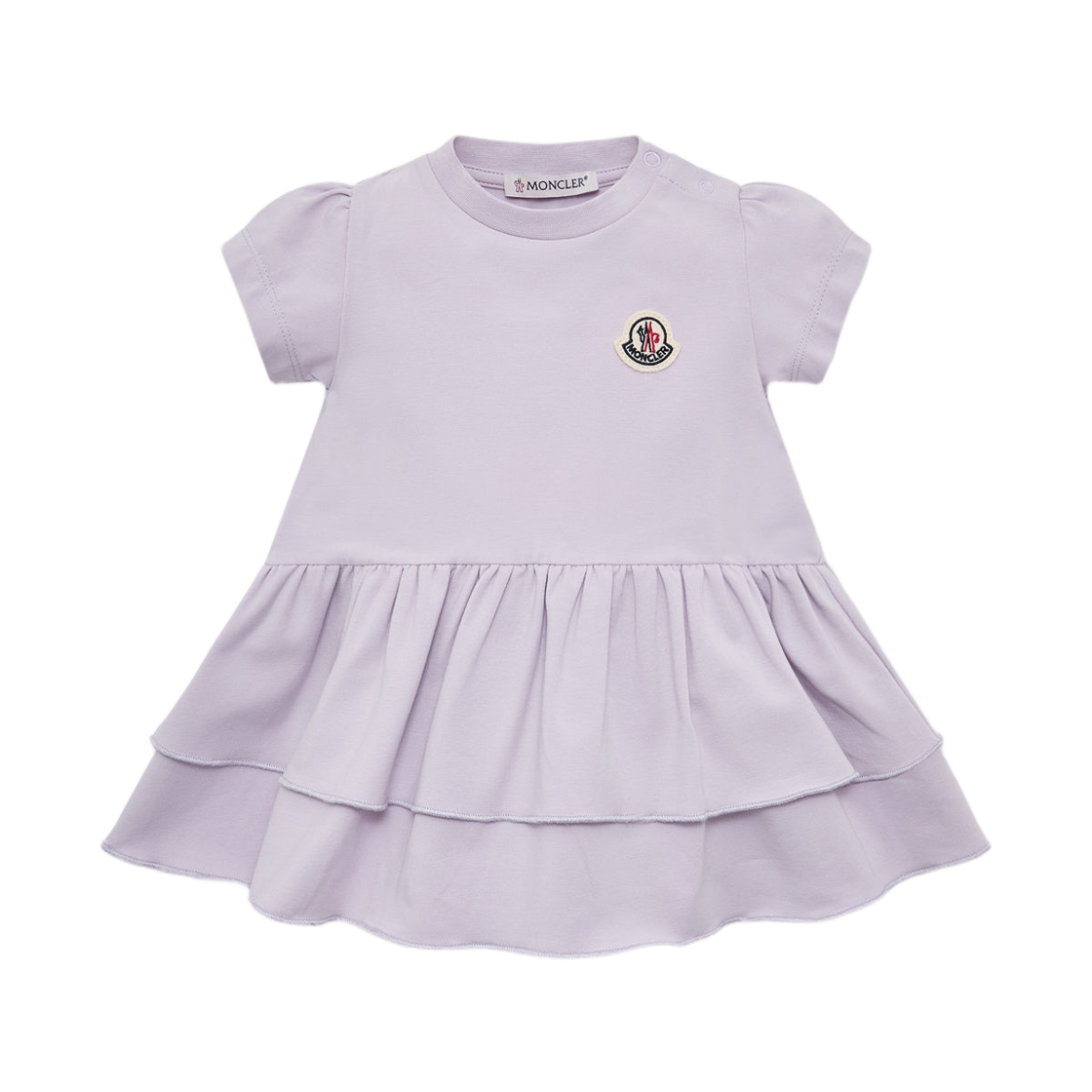 L1-951-8I00004-89AUM-509 (Kids) Moncler Ruffle Cotton Dress Lilac - 26SS