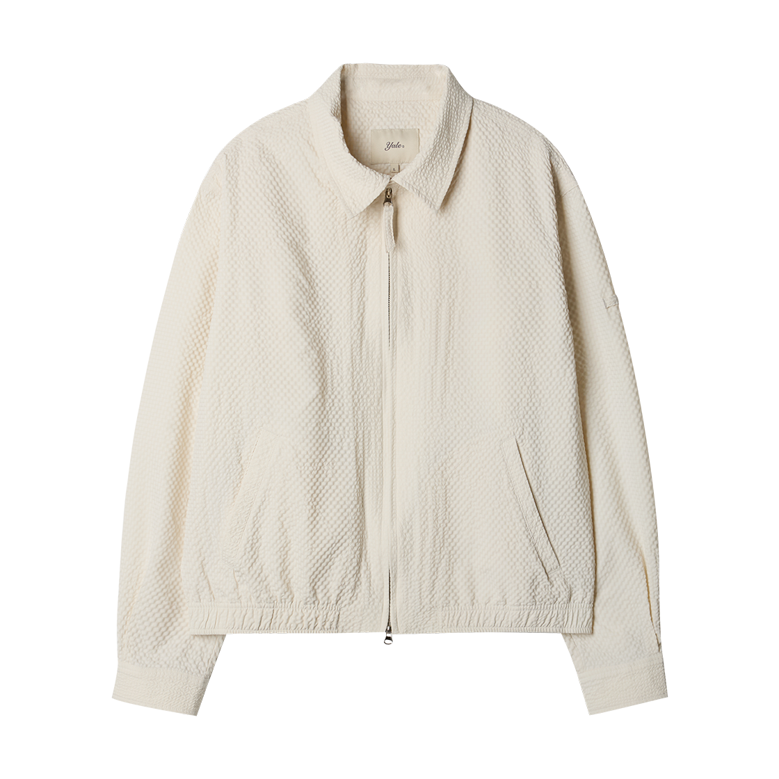 YGS1JK301ACR Yale Seersucker Check Blouson_Cream