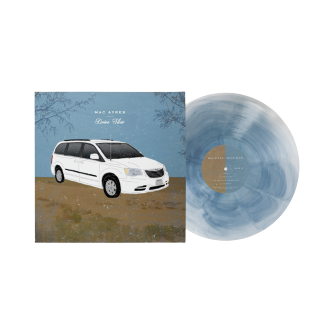 맥 에이레스 EP 1집 드라이브 슬로우 LP 슬레이트 블루 - 세컨드트랙 한정(Mac Ayres 1st EP Drive Slow LP Slate Blue - Secondtrack Exclusive) - 1