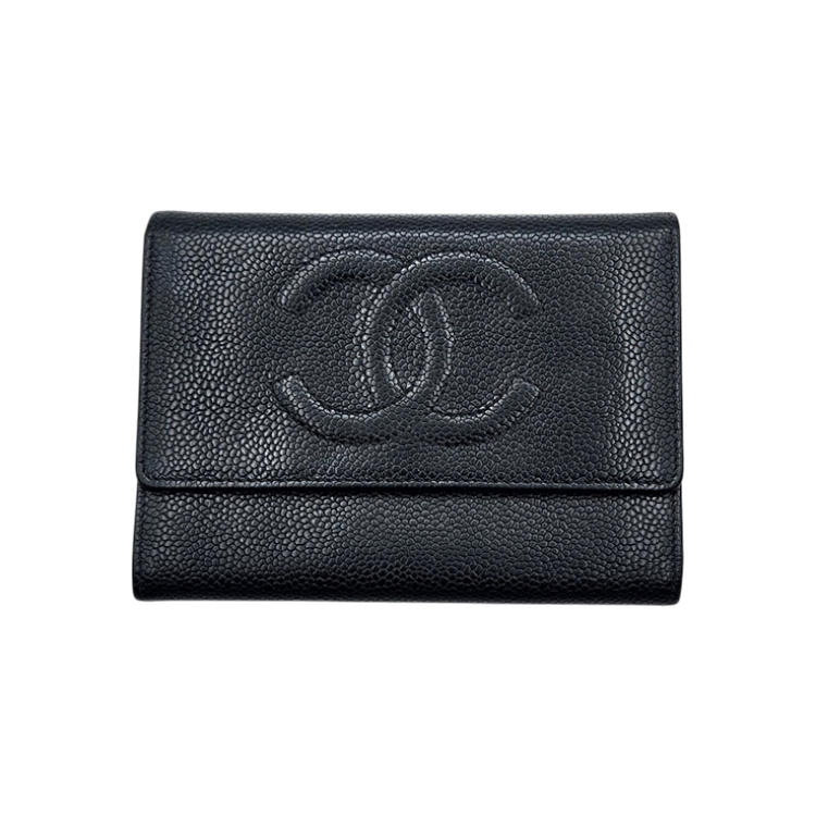 샤넬 캐비어 로고 반지갑 L143935(Chanel Caviar Logo Wallet L143935)