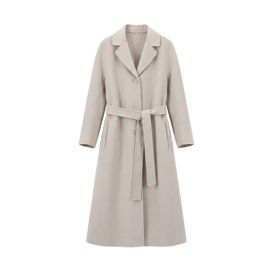 DAMA-032 (W) S Max Mara Dama Virgin Wool Coat Sand