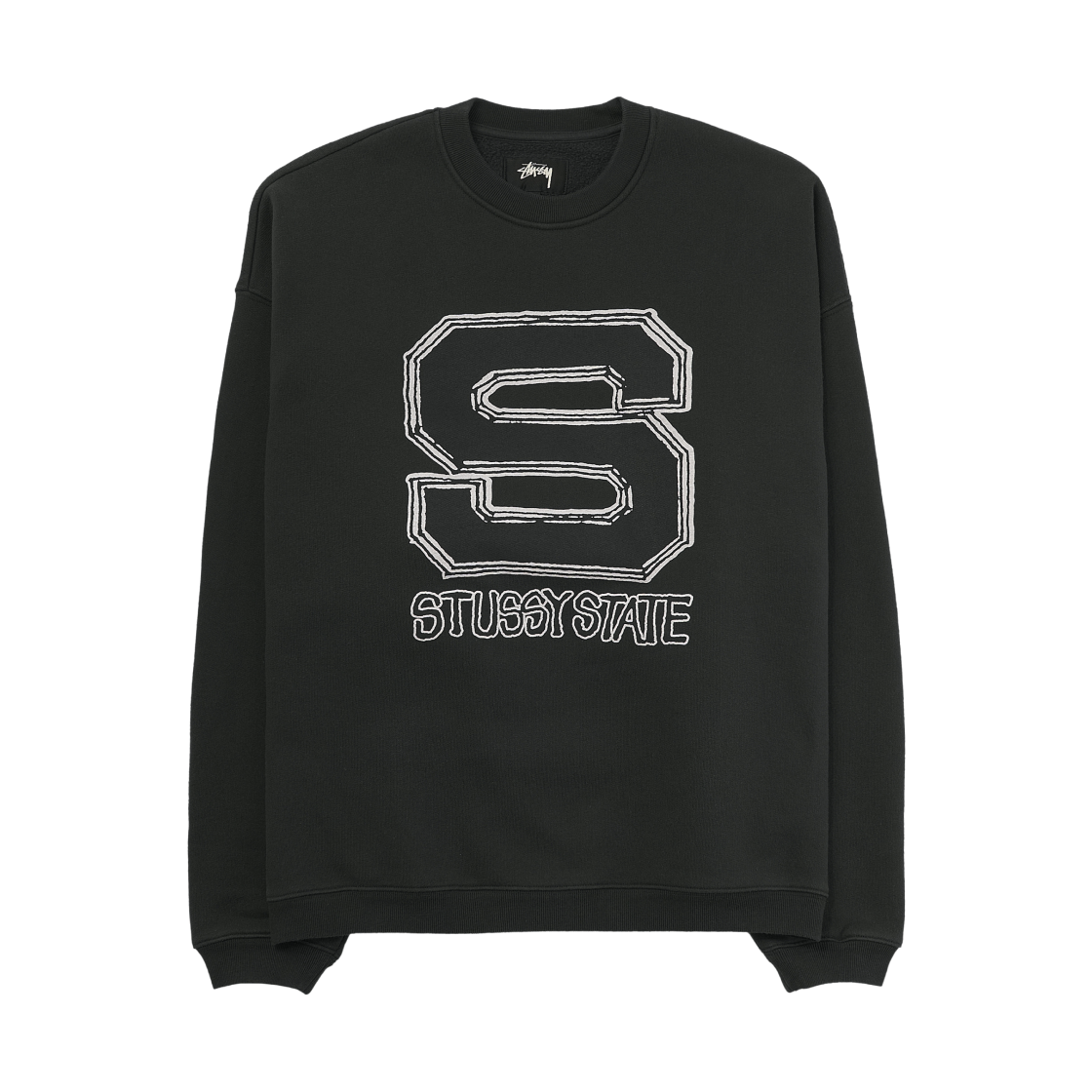 118596 Stussy State Crew Black