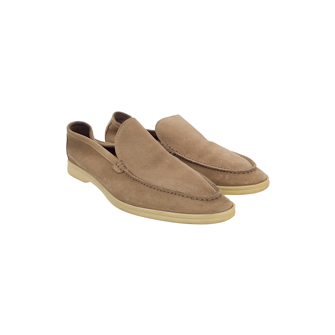ITHNPA4Q5J2L Loro Piana Summer Work Men's Loafers 43.5 Beige