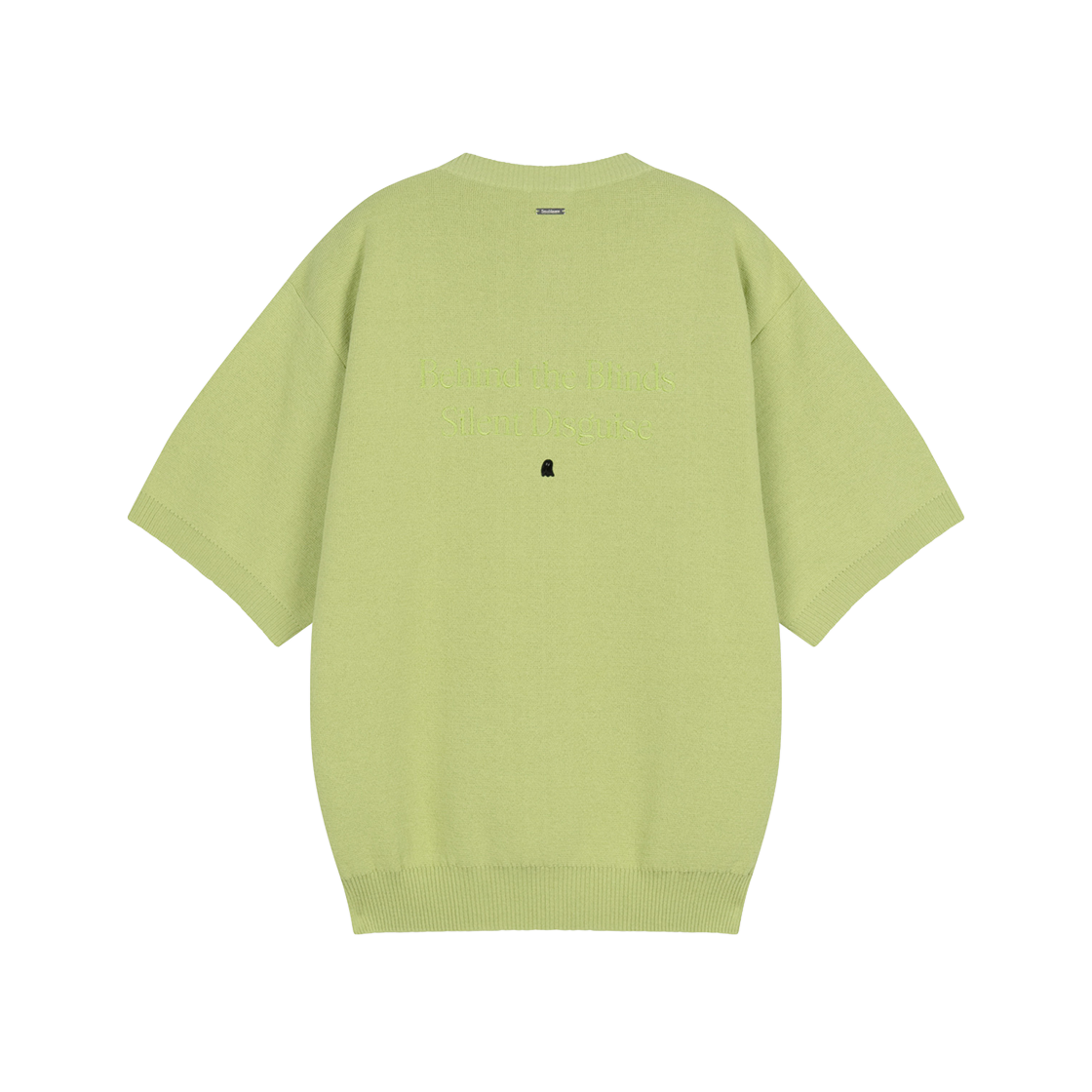 지오송지오 셈블런스 슬로건 카라리스 가디건 애쉬그린 ZI2KT884AG(ZIOSONGZIO SEMBLANCE Slogan Collarless Cardigan Ash Green) - 2