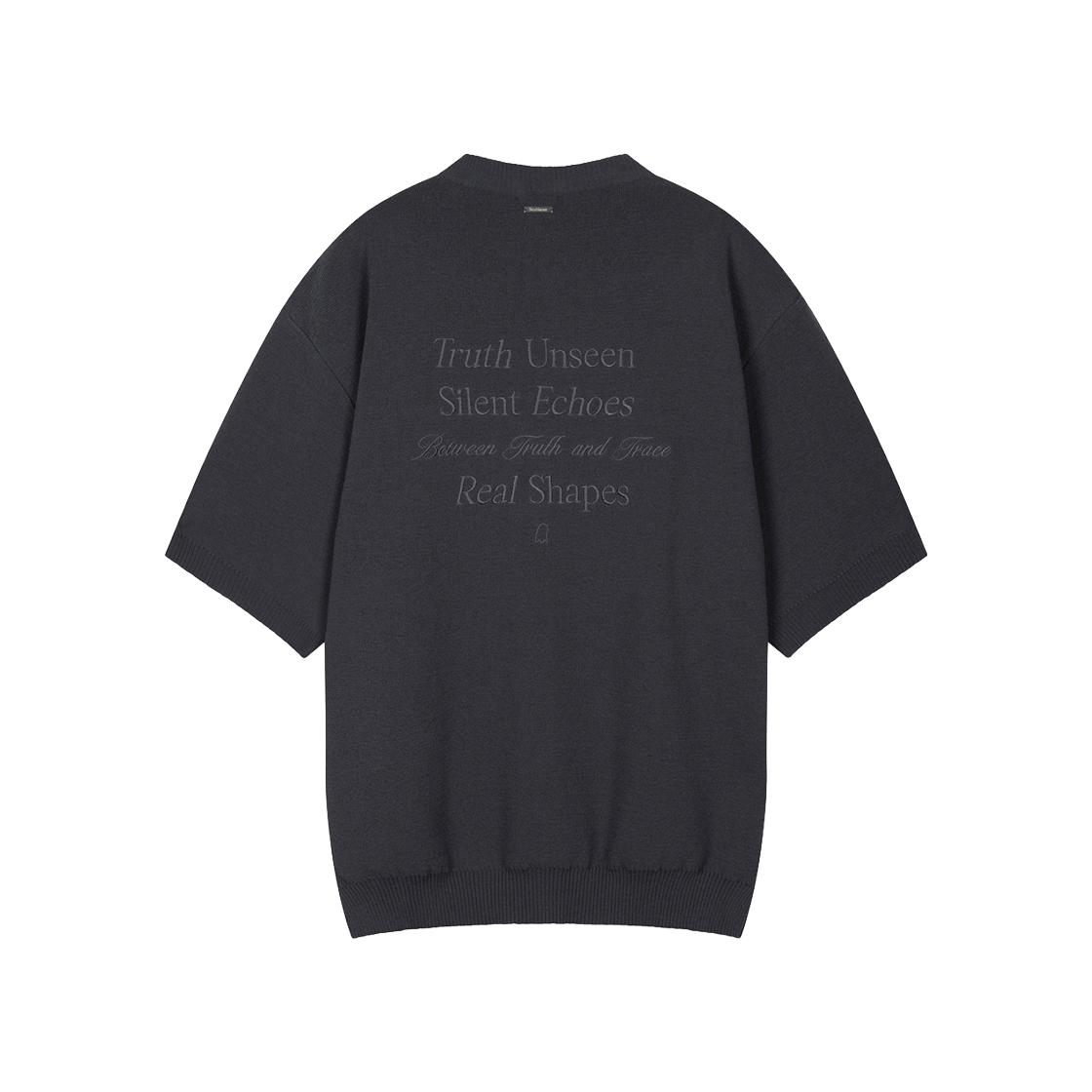 지오송지오 셈블런스 포에트리 카라리스 가디건 다크그레이 ZI2KT886DG(ZIOSONGZIO SEMBLANCE Poetry Collarless Cardigan Dark Grey) - 2