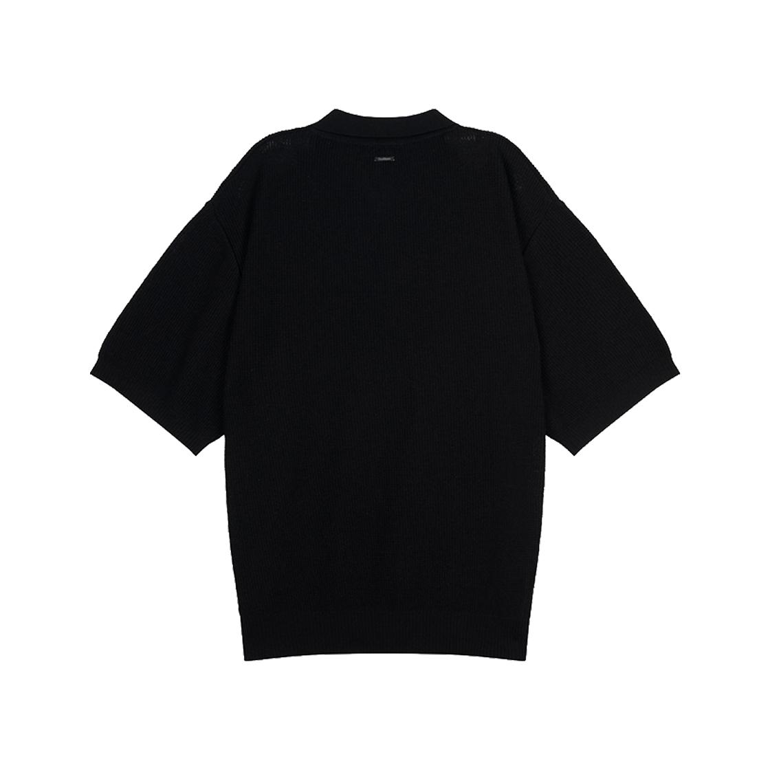 지오송지오 셈블런스 써커 오픈카라 니트 블랙 ZI2KT871BK(ZIOSONGZIO SEMBLANCE Sucker Open Collar Knit Black) - 2