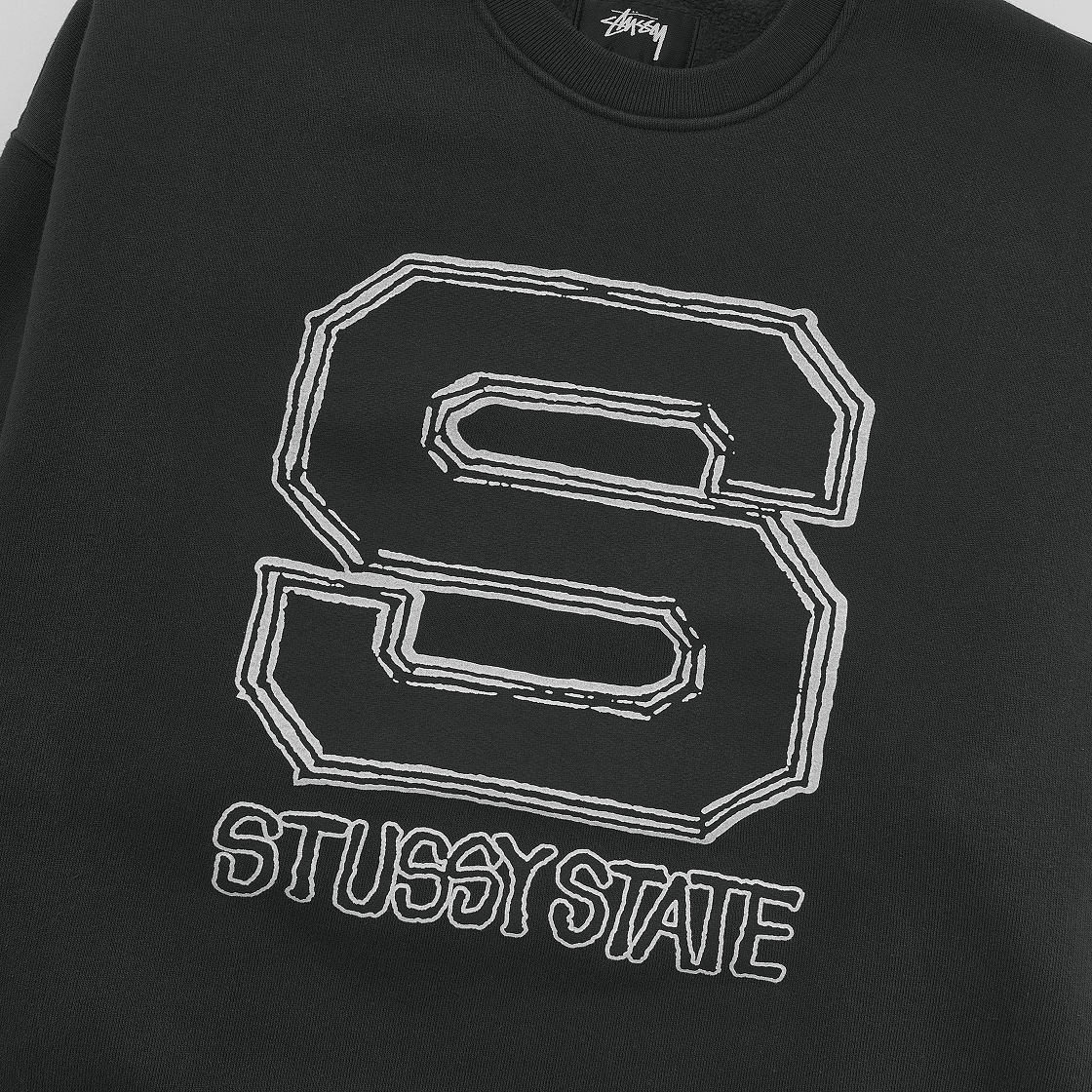 스투시 스테이트 크루 블랙(Stussy State Crew Black) - 3