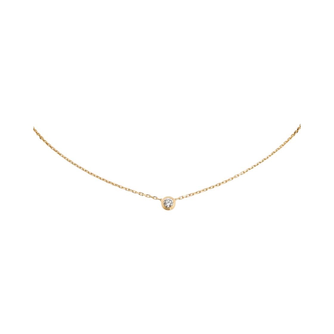 B7215500 (W) Cartier D'Amour Necklace Large Yellow Gold Diamond