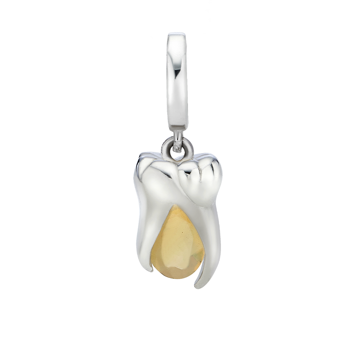 TEETH-N030 Teeth Jewel Necklace Opal