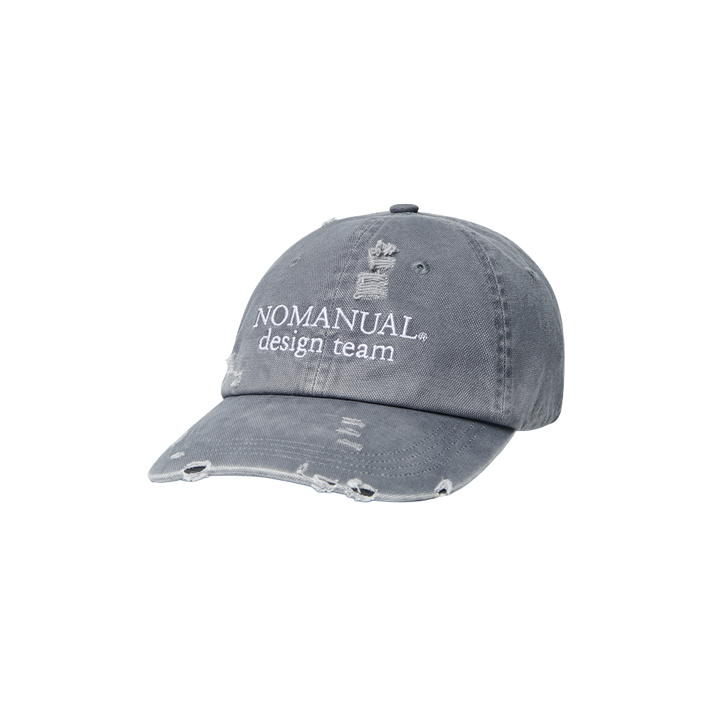 노매뉴얼 D.T 볼캡 261 워시드 그레이(NOMANUAL D.T Ball Cap 261 Washed Gray) - 1
