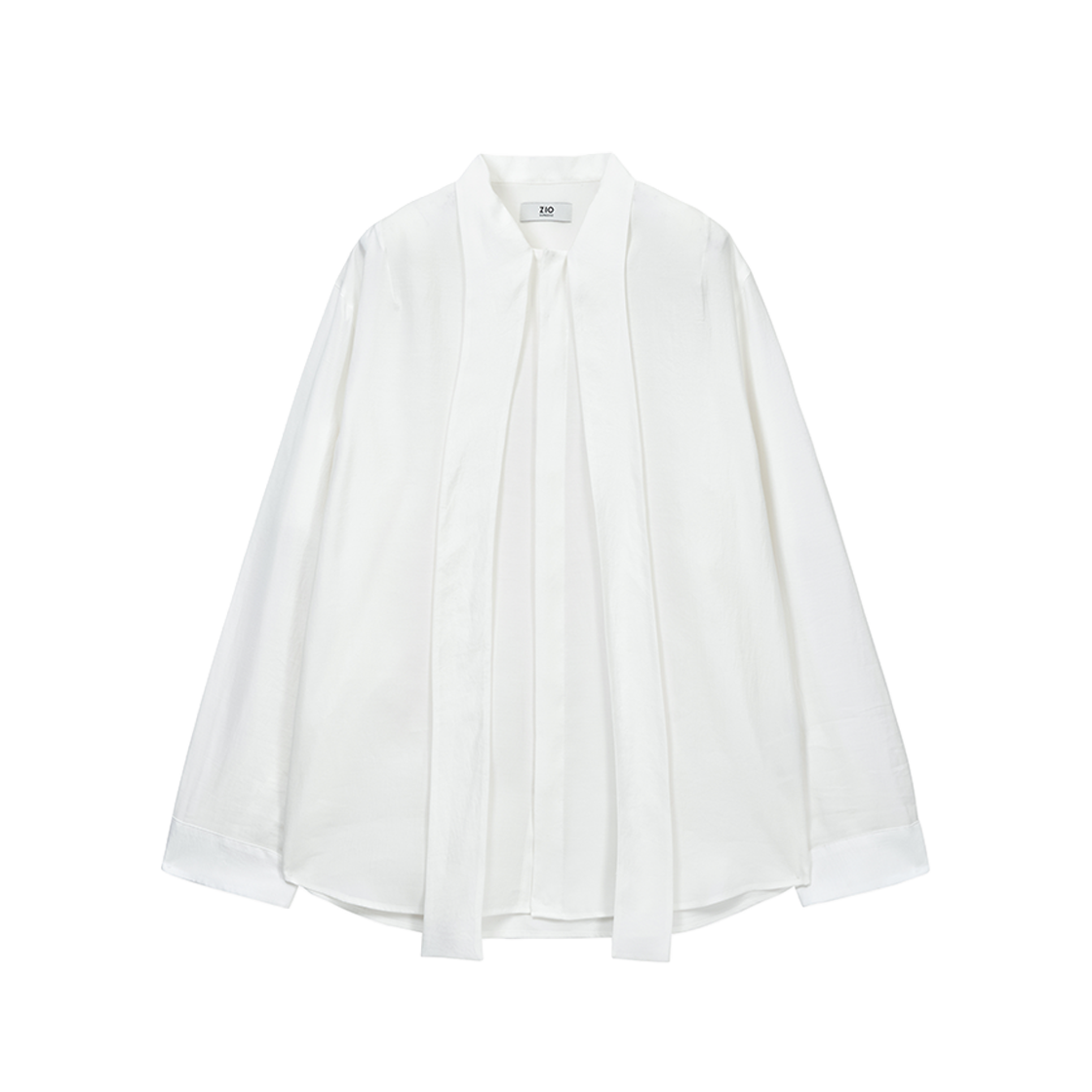 지오송지오 컬렉션 타이넥 셔츠 화이트 BI2SH204WH